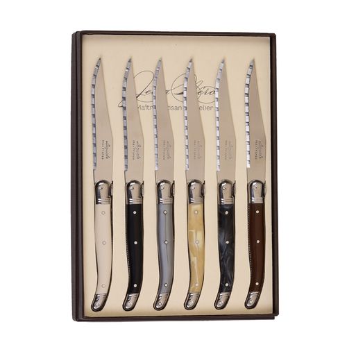 Conjunto de 6 Facas em Aço Inox Jean Neron