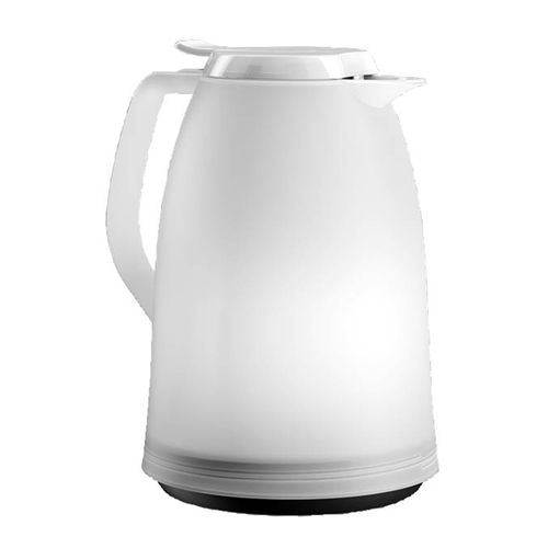 Garrafa Térmica de 1 Litro Quick Tip Mambo Translúcida Emsa Branca