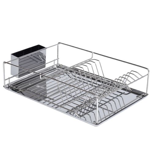 Escorredor de Louças com Porta Talheres em Aço Inox Kenya