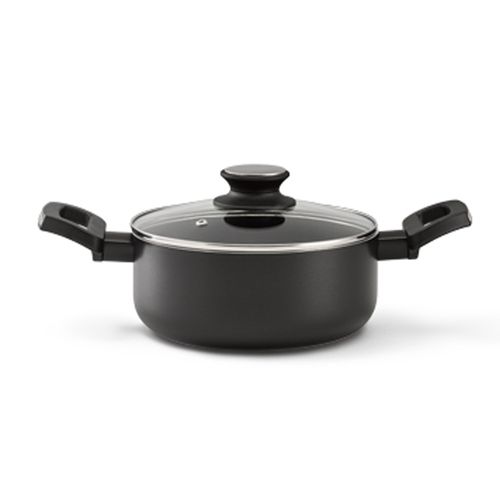 Caçarola com Tampa em Alumínio 24cm Salsa para Indução Beka Preto