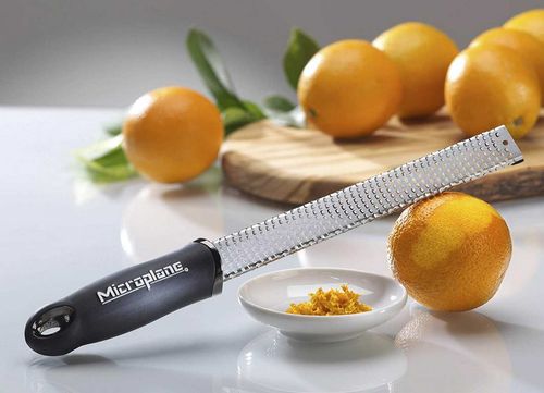 Ralador Zester em Aço Inox Classic Microplane Preto