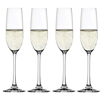 Conjunto de 4 Taças para Champagne em Vidro Cristalino Salute Spiegelau