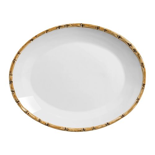 Travessa Bambu em Cerâmica 32cm Scalla