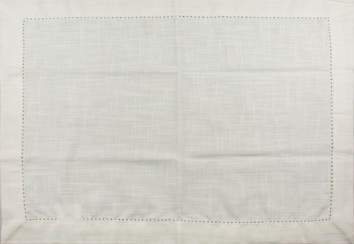 Conjunto com 2 Guardanapos em Tecido 40cm Off White