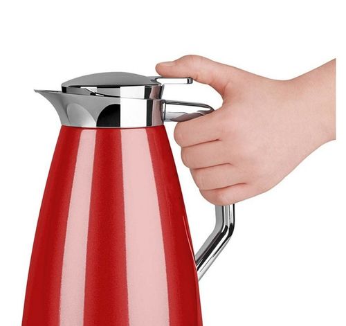 Garrafa Térmica Plaza Quick Press 1 Litro Emsa Vermelha
