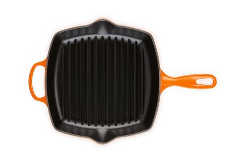 Grelha Quadrada Signature 26cm de Indução Le Creuset Laranja