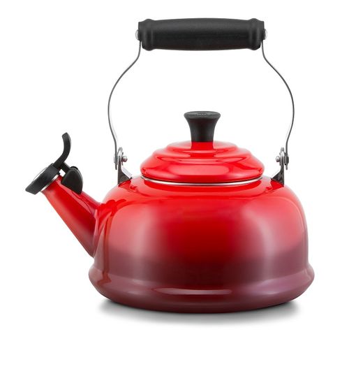 Chaleira Apito em Aço Esmaltado 1,6 Litros Le Creuset Vermelha