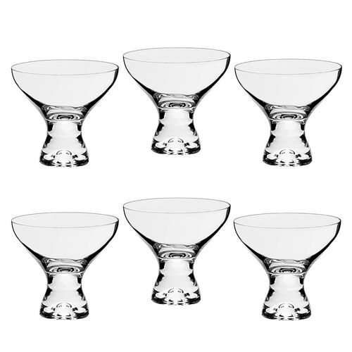 Conjunto de 6 Taças para Sobremesa Vega Em Cristal Ecolóico 330ml