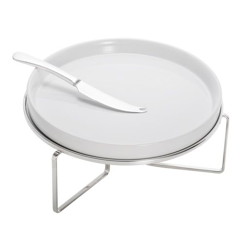 Rechaud em Cerâmica para Queijo Brie com Faca em Inox 27cm Wolff