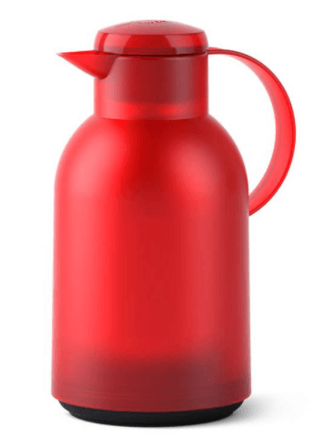 Garrafa térmica Emsa Quick Press Samba 1,5 litro vermelha