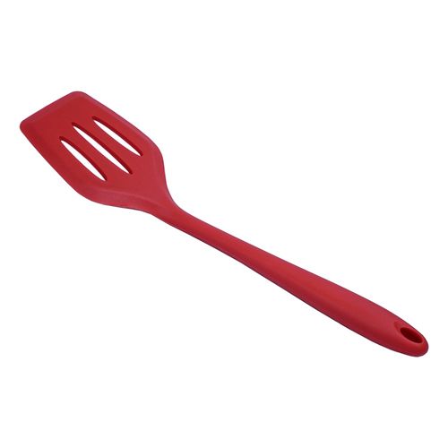 Espátula Vazada de Silicone 30cm Kenya Vermelho