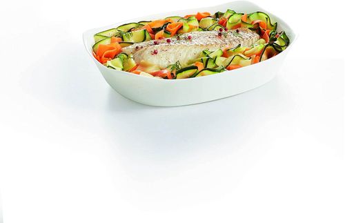 Travessa Retangular de Vidro Smart Cuisine 29x23cm Luminarc Branca