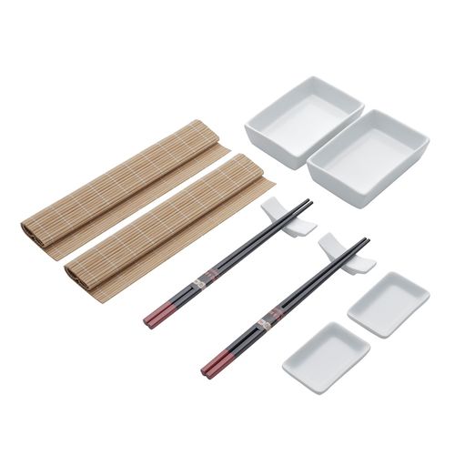 Kit com 10 Peças para Sushi Kyoto em Bambu