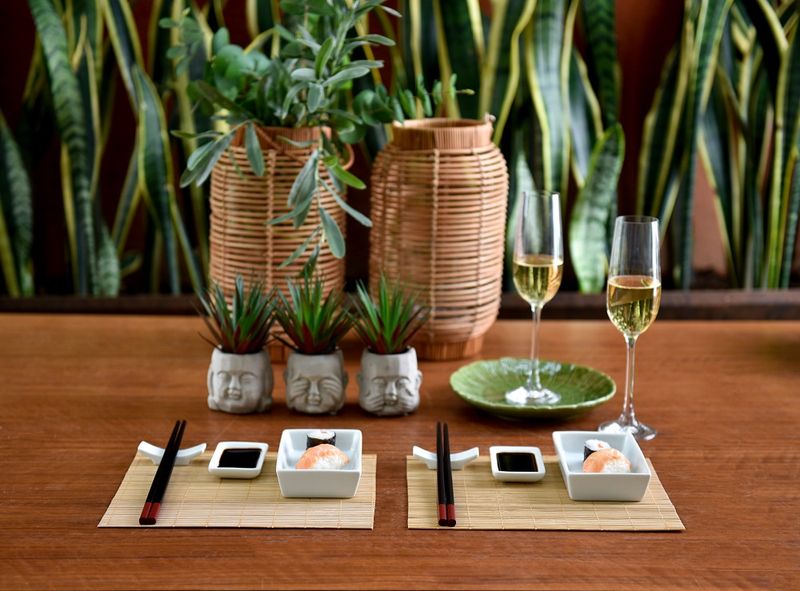 Jogo Comida Japonesa 10 Peças Bambu e Cerâmica Kyoto 7250 Lyor na Lojas  Cerentini - Casa & Decor em até 12x