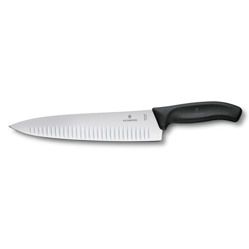 Faca do Chef Swiss Classic com sulcos 25 cm Preta