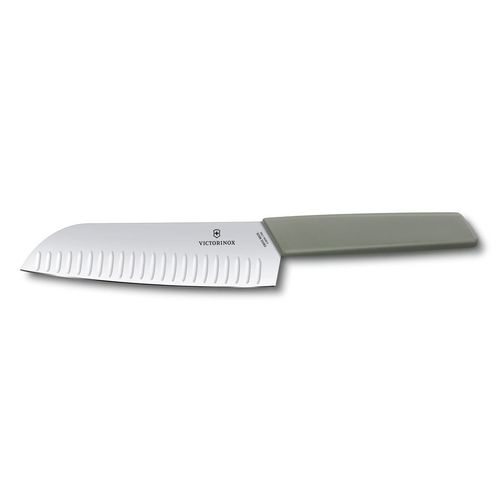 Faca Santoku Swiss Modern Colors 17cm Verde Oliva