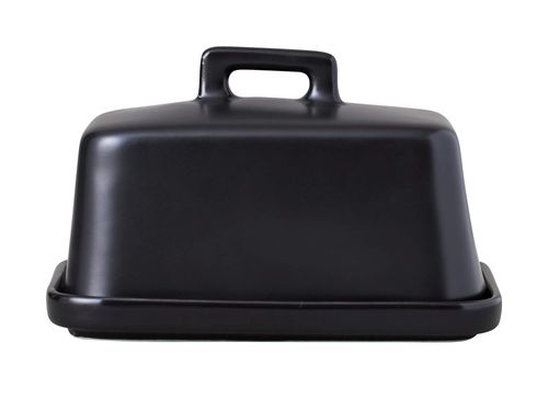 Manteigueira Epicurious em Porcelana 16,5x11,5cm Maxwell & Williams Preta
