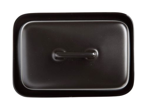 Manteigueira Epicurious em Porcelana 16,5x11,5cm Maxwell & Williams Preta