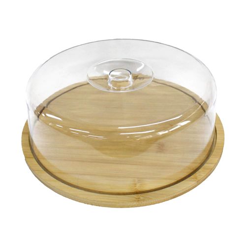 Queijeira Redonda em Bambu 28cm