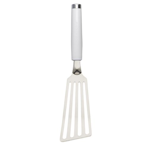 Espátula Perfurada Flexível 33cm de Inox Branco - KitchenAid