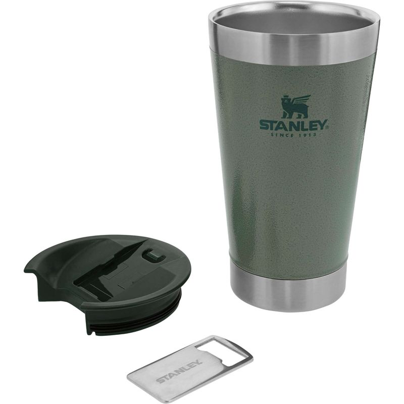 Copo Térmico para Cerveja com Tampa em Inox 473ml Stanley Verde - Spicy