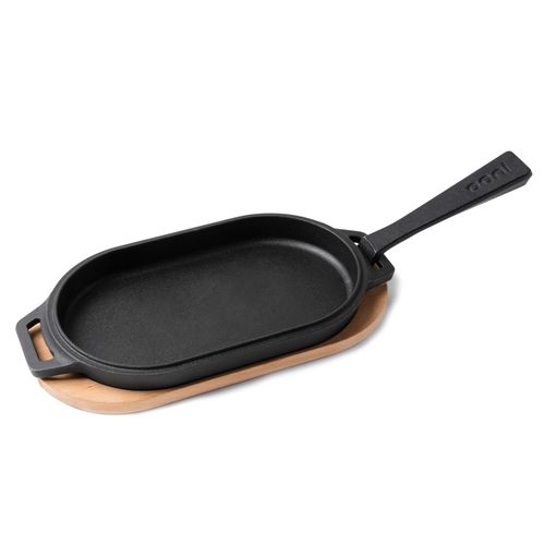 Chapa de Ferro Fundido com Apoio de Madeira Sizzler Ooni
