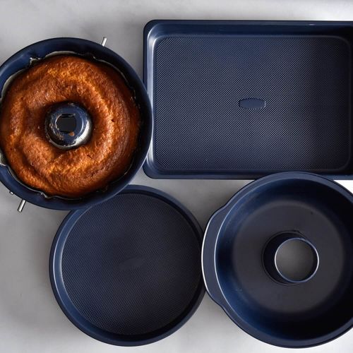 Forma Redonda Bake em Aço Carbono 24,5cm Kenya Azul