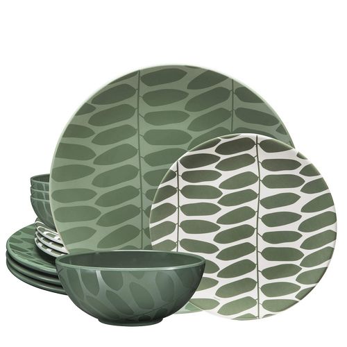 Prato Raso Leaf 27,9cm Byzoo Verde