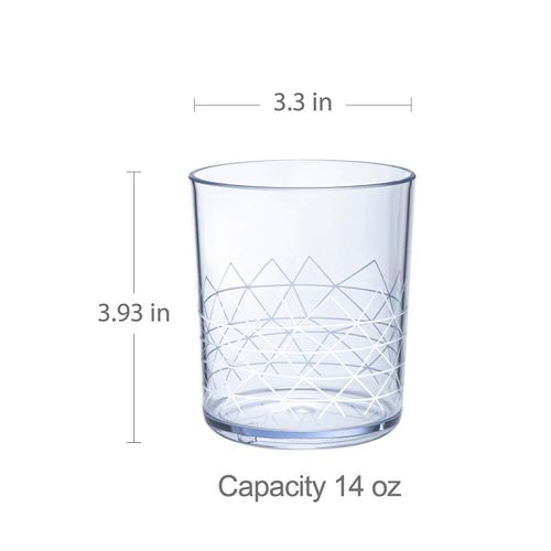 Copo Baixo Spidy em Acrílico 420ml Byzoo