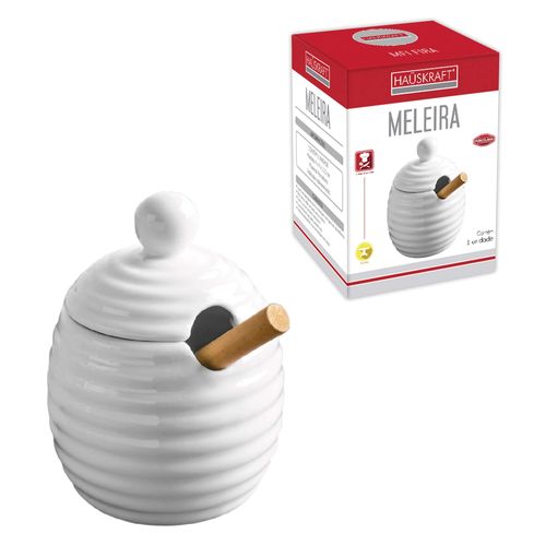 Meleira de Porcelana 250ml Hauskraft Branca