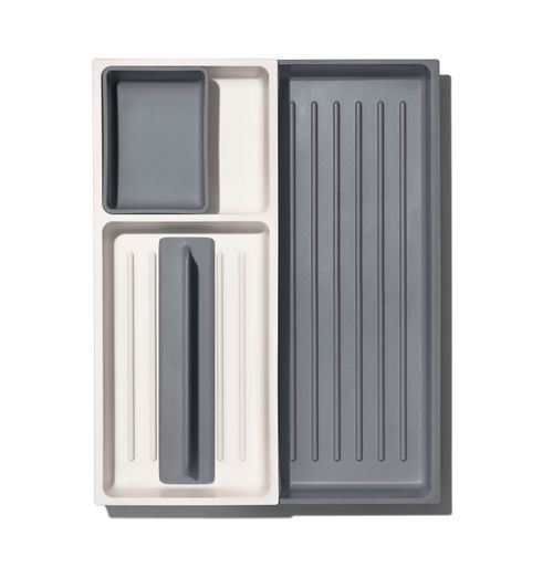 Organizador de Utensílios para Gaveta Expansível com 3 Compartimentos 6,3x32x41cm OXO