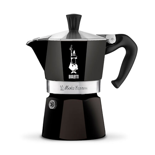 Cafeteira Moka Espresso 3 Xícaras 130ml Bialetti Preta - Spicy