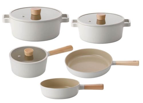 5 Panelas Fika em Cerâmica para Indução Neoflam Pérola