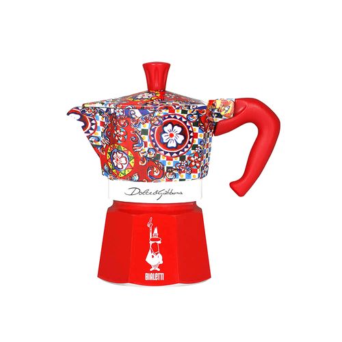Cafeteira Moka Dolce & Gabbana 3 Xícaras 130ml Bialetti Vermelha
