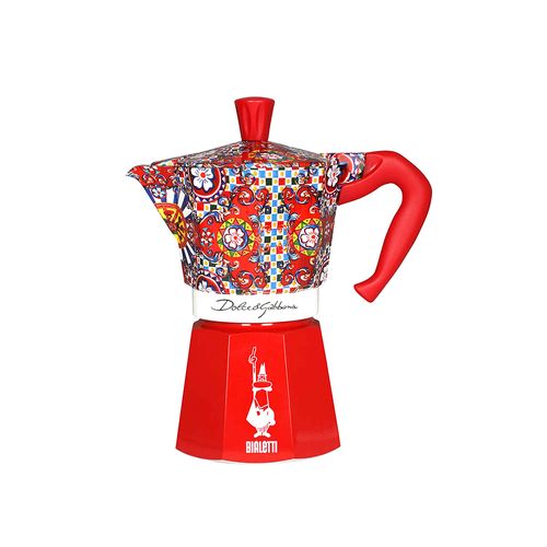 Cafeteira Moka Dolce & Gabbana 6 Xícaras 370ml Bialetti Vermelha