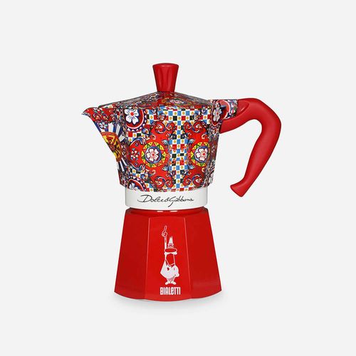 Cafeteira Moka Dolce & Gabbana 6 Xícaras 370ml Bialetti Vermelha