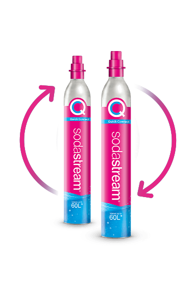 Cilindro Refil de CO2 60 Litros Máquinas Terra/Duo/Art/Gaia Sodastream Rosa