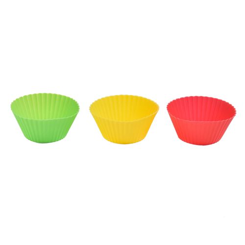 Kit com 12 Formas para Muffin em Silicone Kenya