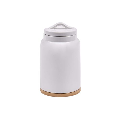 Porta Mantimento em Cerâmica 22,8cm 1,35 Litros Kenya Branco