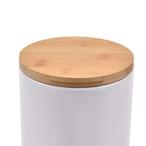 Porta Mantimento em Cerâmica 22,8cm 1,35 Litros Kenya Branco