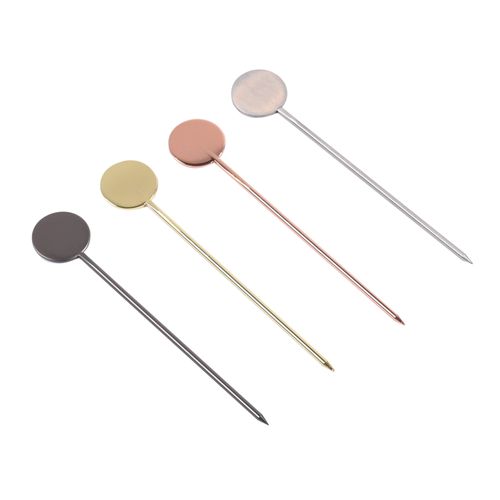 4 Palitos para Aperitivos em Aço Inox 11,5cm Fracalanza Bicolor