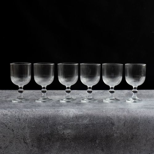 6 Taças para Água Cameratta em Vidro 365ml L'Hermitage