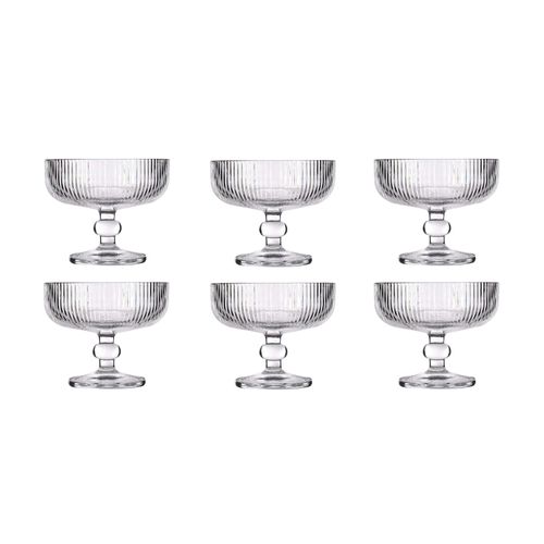 6 Taças para Sobremesa Cameratta em Vidro 310ml L'Hermitage