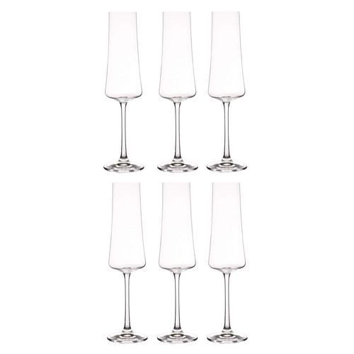 6 Taças para Champanhe Xtra em Cristal 210ml Bohemia