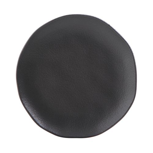 Prato para Sobremesa Geo Carbon Matte 19cm Porto Brasil Preto