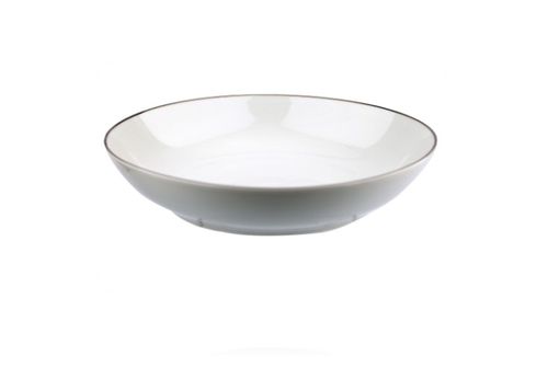 Prato Fundo em Porcelana Legacy Silver 20cm L’Hermitage Branco