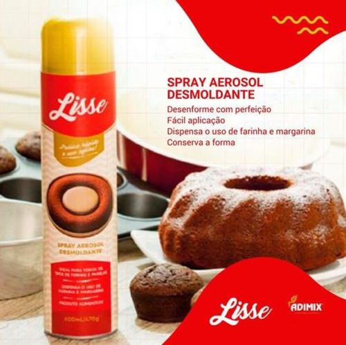 Desmoldante Lisse em Aerosol 600ml Adimix