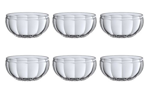 6 Bowls em Cristal Splendor 12x7cm L'Hermitage