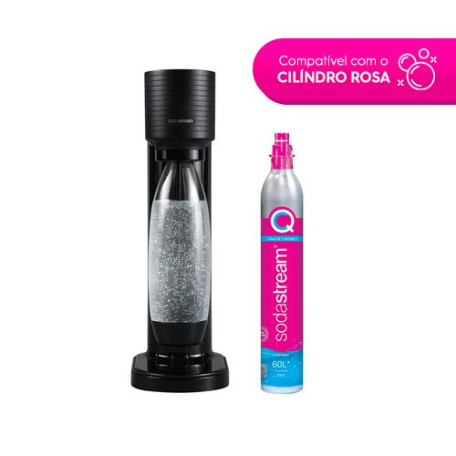 Máquina para Gaseificar Água Gaia SodaStream Preta