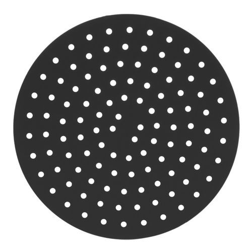 Tapete Protetor Air Fryer Fritadeira em Silicone Redondo Preto